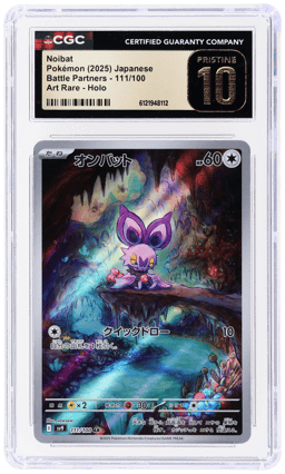 2025 Pokemon Scarlet and Violet Battle Partners Japanese Art Rare Noibat #111 CGC PRI