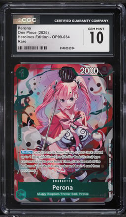 2026 One Piece Heroines Edition Perona #OP09-034 CGC 10 GEM MINT