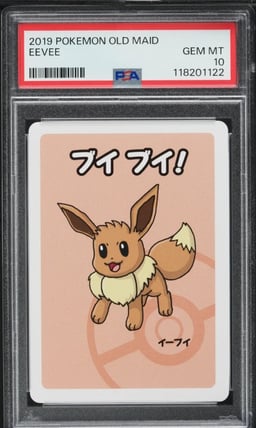 2019 Pokemon Japanese Playing Cards Old Maid Eevee PSA 10 GEM MINT