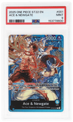 2025 One Piece Card Game Starter Deck 22 Ace/Newgate #ST22001 PSA 9