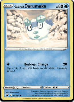 2021 Galarian Darumaka #71 Fusion Strike
