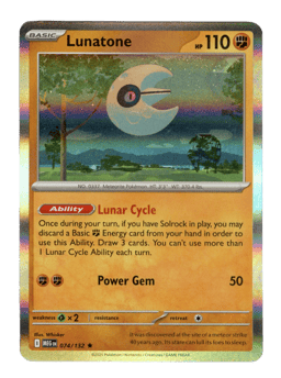 2025 Lunatone #74 Mega Evolution