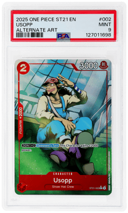 2025 One Piece Starter Deck Ex Gear 5 Alternate Art Usopp #002 PSA 9