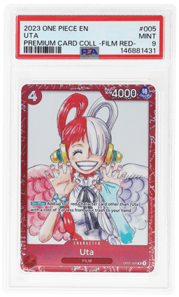 2023 One Piece Premium Card Collection Film Red Uta #OP01005 PSA 9