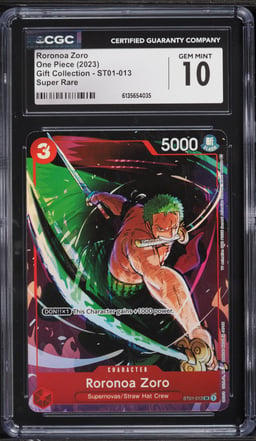2023 One Piece Gift Collection Roronoa Zoro #ST01-013 CGC 10 GEM MINT