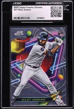 2023 Topps Chrome Cosmic Riley Greene ROOKIE #31 CGC AUTH