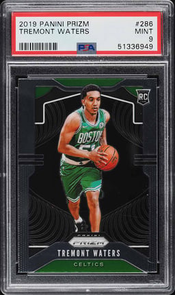 2019 Panini Prizm Tremont Waters ROOKIE #286 PSA 9 MINT