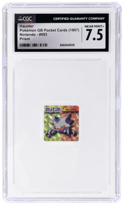 1997 Pokemon Base Gb Pocket Cards Japanese Prism Haunter #093 CGC 7.5