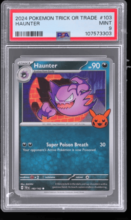 2024 Pokemon Trick Or Trade Haunter #103 PSA 9