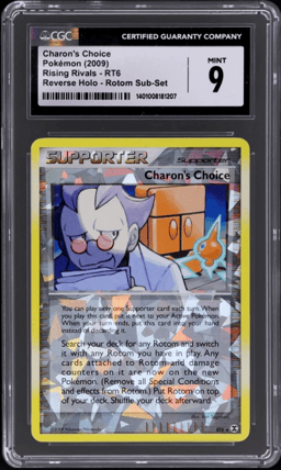 2009 Pokemon Platinum Rising Rivals Holo Charon's Choice #RT6 CGC 9