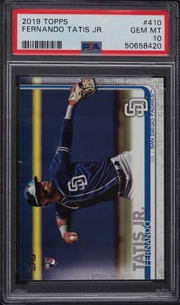 2019 Topps Fernando Tatis Jr. ROOKIE RC #410 PSA 10 GEM MINT