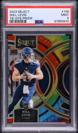 2023 Select Premier Tie-Dye Prizm Will Levis ROOKIE /25 #148 PSA 9 MINT