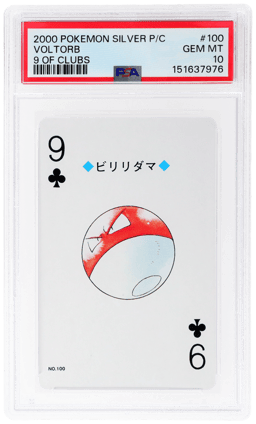 1999 Pokemon Playing Card Silver Set Lugia Back Voltorb #100 PSA 10