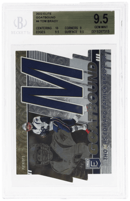 2022 Panini Donruss Elite Goatbound Tom Brady #GBTB4 BGS 9.5