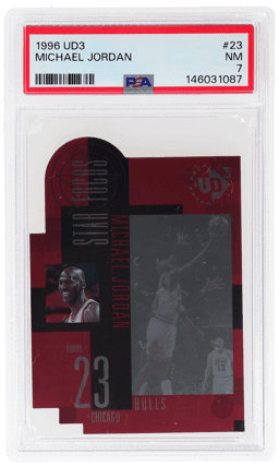 1996 UD3 Star Focus Michael Jordan #23 PSA 7