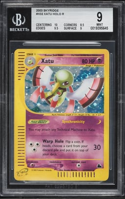 2003 Pokemon Skyridge Holo Xatu #H32 BGS 9 MINT