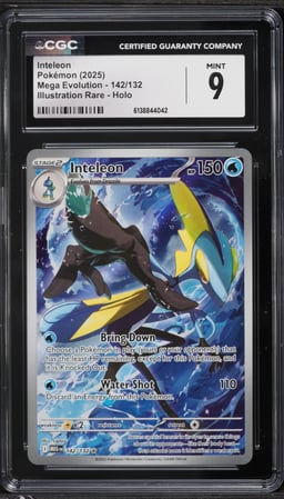 2025 Pokemon Mega Evolution IR Inteleon #142 CGC 9 MINT