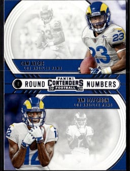 2020 Cam Akers / Van Jefferson #RN-AJ Contenders Round Numbers
