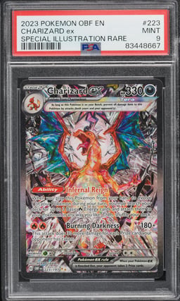 2023 Pokemon Scarlet & Violet Obsidian Flames SIR Charizard EX #223 PSA 9 MINT