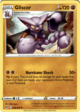 2022 Gliscor #96 Lost Origin