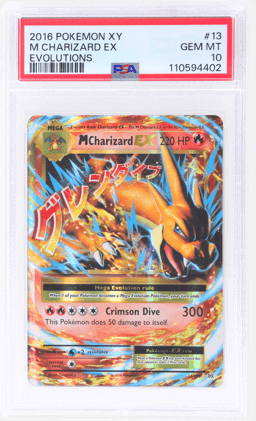 2016 Pokemon XY Evolutions M Charizard Ex #13 PSA 10