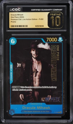 2024 One Piece Promo Premium Live Action Edition Dracule Mihawk #P-052 CGC 10 PRISTINE