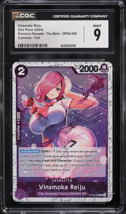 2024 One Piece Premium Booster: The Best Foil Vinsmoke Reiju #OP06-068 CGC 9 MINT