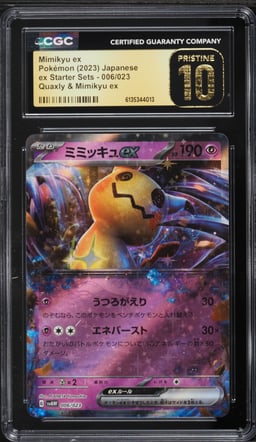2023 Pokemon Japanese Scarlet & Violet Ex Starter Sets Holo Mimikyu ex #6 CGC 10 PRISTINE