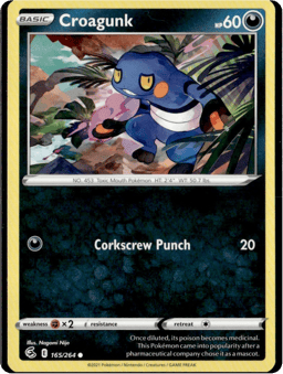 2021 Croagunk #165 Fusion Strike
