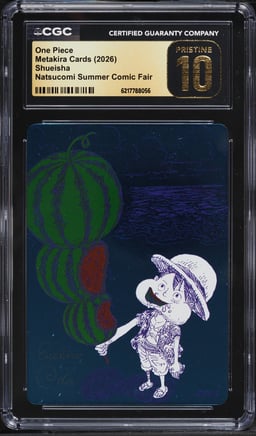 2026 One Piece Japanese Metakira Cards Shueisha Natsucomi Summer Comic Fair CGC 10 PRISTINE