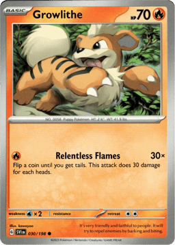 2023 Growlithe #30 Scarlet & Violet