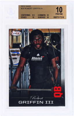2012 Sage Robert Griffin #20 BGS 10