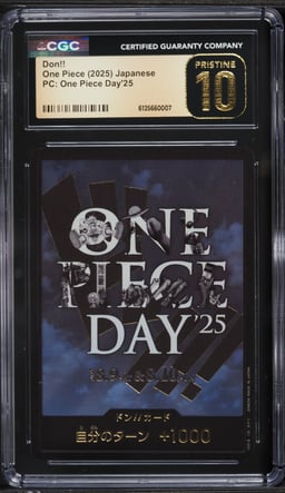 2025 One Piece Japanese Premium Collection Day '25 Don!! CGC 10 PRISTINE