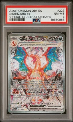 2023 POKEMON SCARLET & VIOLET OBSIDIAN FLAMES #223 CHARIZARD EX PSA 9