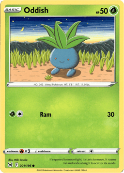 2022 Oddish #1 Lost Origin