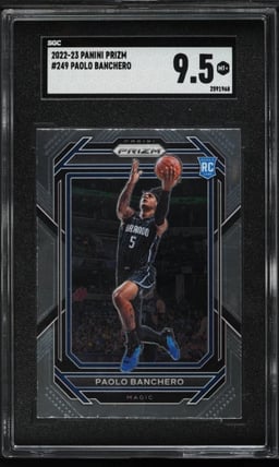 2022 Panini Prizm Paolo Banchero ROOKIE #249 SGC 9.5 MINT+