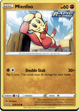 2021 Mienfoo #76 Battle Styles