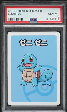 2019 Pokemon Japanese Playing Cards Old Maid Squirtle PSA 10 GEM MINT