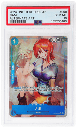 2024 One Piece Japanese Emperors In the New World Alternate Art Nami #OP09-050 PSA 10