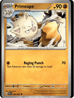 2024 Primeape #46 Paldean Fates