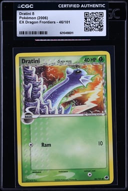 2006 Pokemon EX Dragon Frontiers Dratini #46 CGC AUTH