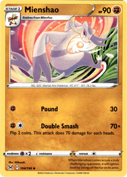 2022 Mienshao #104 Lost Origin