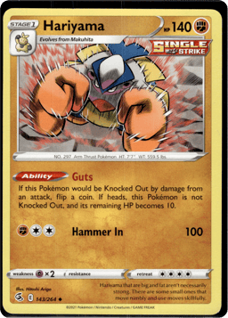 2021 Hariyama #143 Fusion Strike