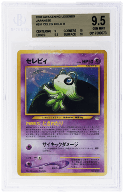 2000 Pokemon Neo 3 Awakening Legends Japanese Holo Celebi #251 BGS 9.5