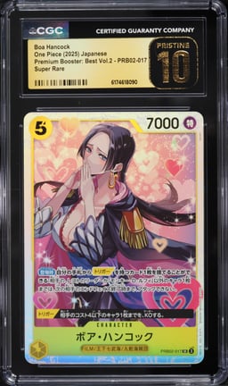 2025 One Piece Japanese Premium Booster Best Vol. 2 SR Boa Hancock #PRB02-017 CGC 10 PRISTINE