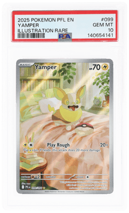 2025 Pokemon Mega Evolution Phantasmal Flames Illustration Rare Yamper #099 PSA 10
