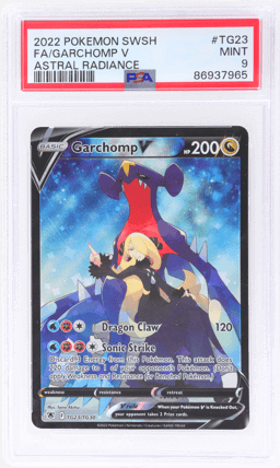 2022 Pokemon Sword and Shield Astral Radiance Garchomp V #TG23 PSA 9