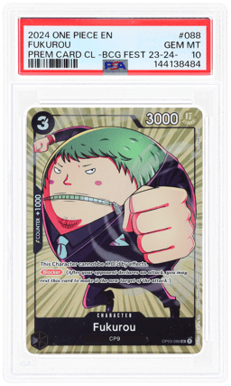2024 One Piece Promo Premium Card Collection Bandai Card Games Fest '23-24 Fukurou #OP03088 PSA 10
