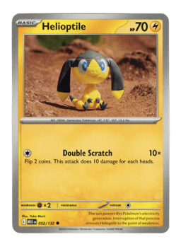 2025 Helioptile #52 Mega Evolution