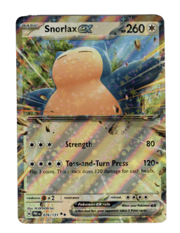 2025 Snorlax ex #76 Prismatic Evolutions